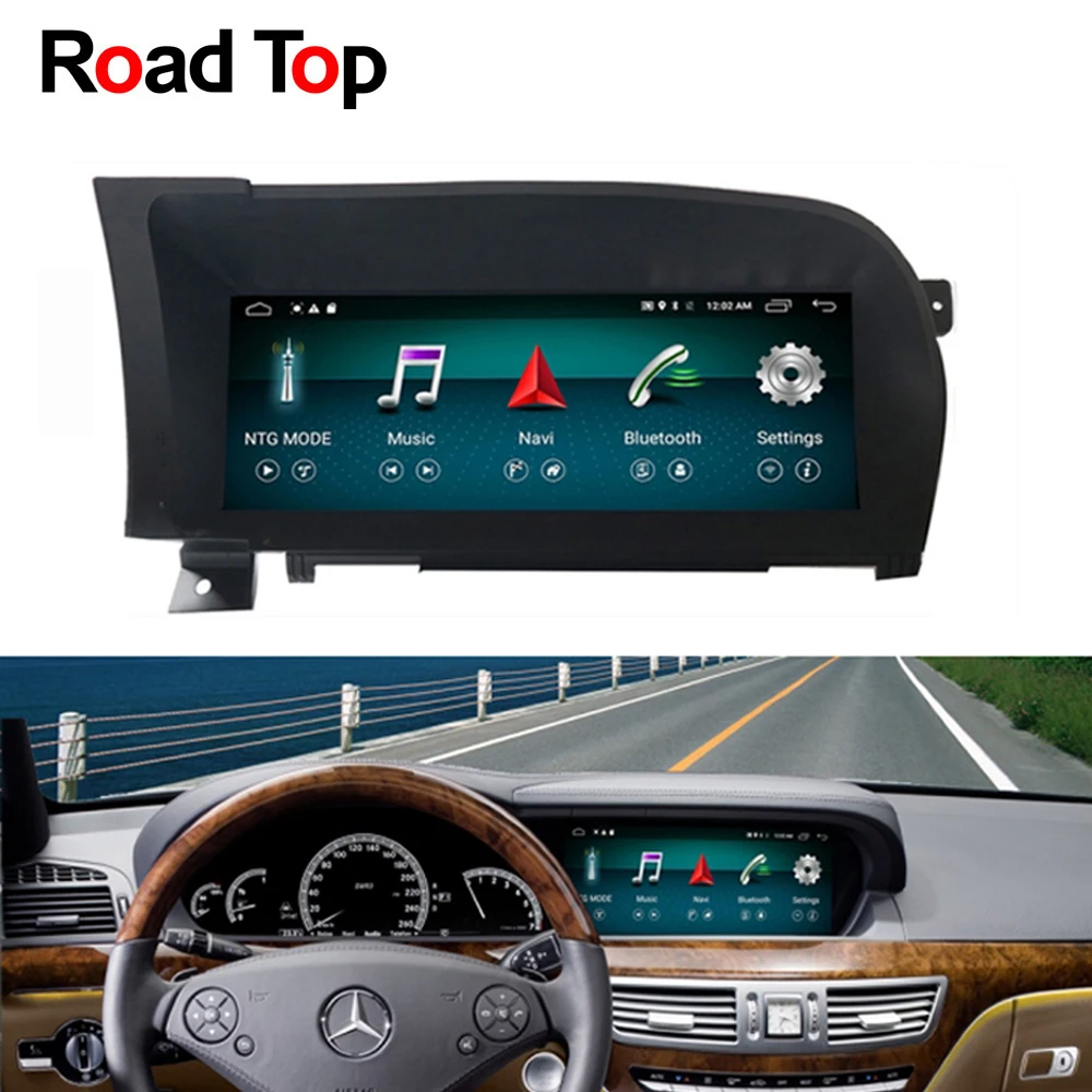 Cheap 10.25" Android Display Car Radio Multimedia Monitor GPS Navigation for Mercedes Benz W221 2006-2013 S280 S320 S350 S400 S500 17