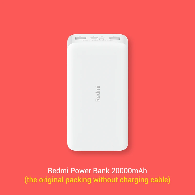 Xiaomi Redmi power Bank 20000 мАч/10000 мАч Двусторонняя Быстрая зарядка 18 Вт Двойной вход двойной USB выход - Цвет: 20000 official