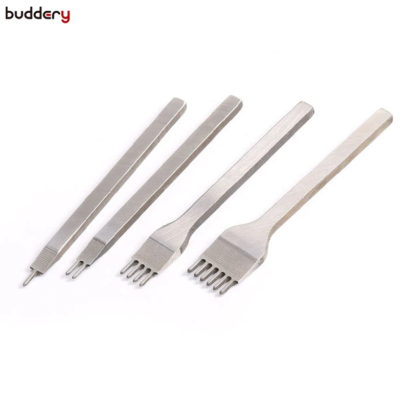 1 Set 6mm Leather Craft Tools Hole Punches Stitching Punch Tool 2+4+6 Prong
