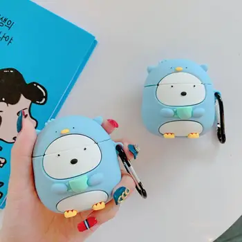 

Headset Case Protective case for AirPod Cartoon Protective Cover with Lovely Lanyard Silicone Cover Wireless Earphone Case