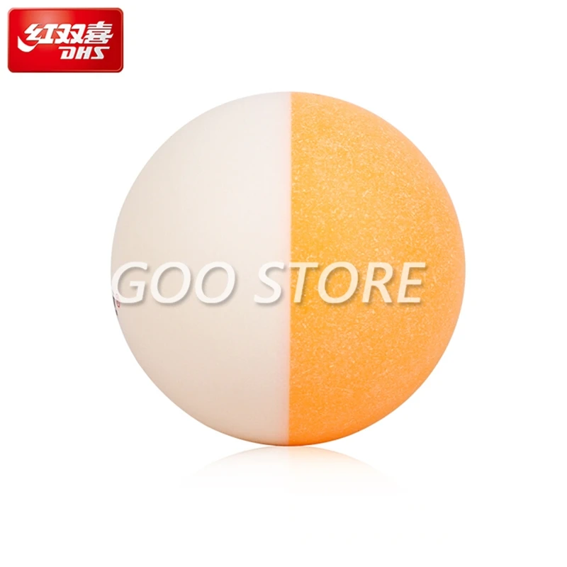 Description Picture 6 of itemDHS BI Colour 2018 new table tennis balls double Color China super League seamed ABS balls d40+ plastic ping pong balls