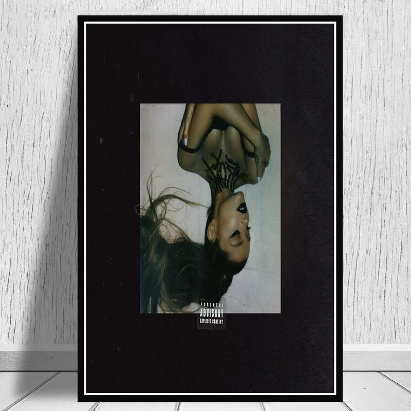 Ariana Grande Thank U Next альбом поп-плакат музыкальной звезды печать на холсте настенная живопись картины для гостиной домашний декор - Цвет: 2