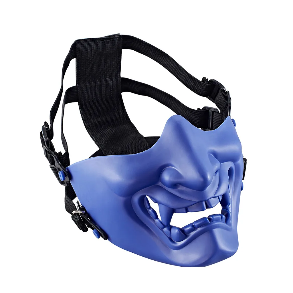 Новинка Хэллоуин защита для лица самурайская Маска игры маска для улицы для Косплей Мода простота нейтральные маски& 7