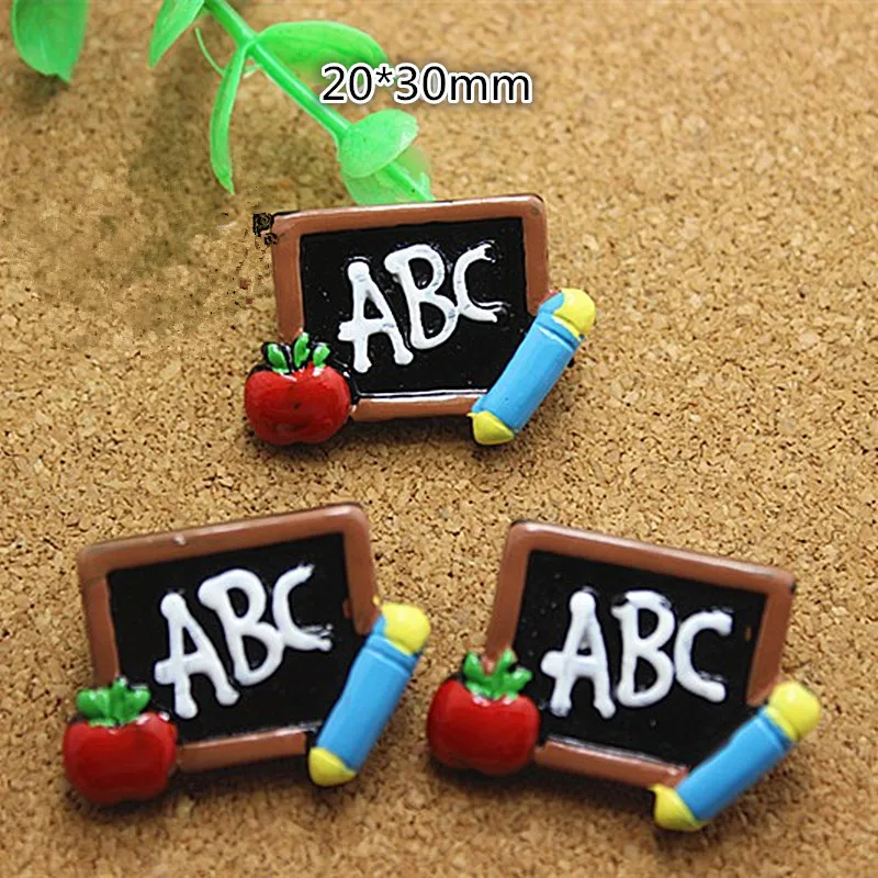 10 шт. Студенческая надпись &quotBack to School&quot ABC на доске кабошон с плоской задней