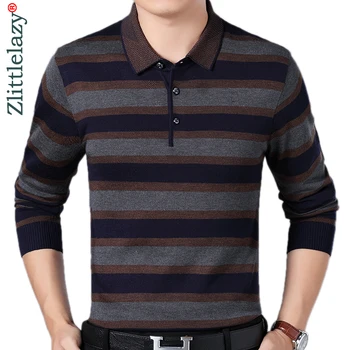 

2019 brand casual striped fitness long sleeve polo shirt men poloshirt jersey luxury mens polos tee shirts dress fashions 81025