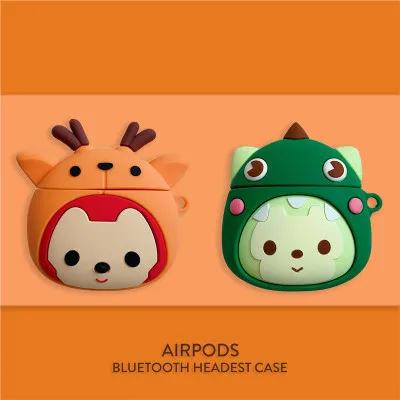 

3D Earphone Case For AirPods Case Headphone Case For Apple Airpods Silicone Cover For Air Pods Earpods Earbuds Accessories