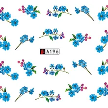 Европа и Америка стиль маленький цветок водяные наклейки на ногти цветок стикер для ногтей