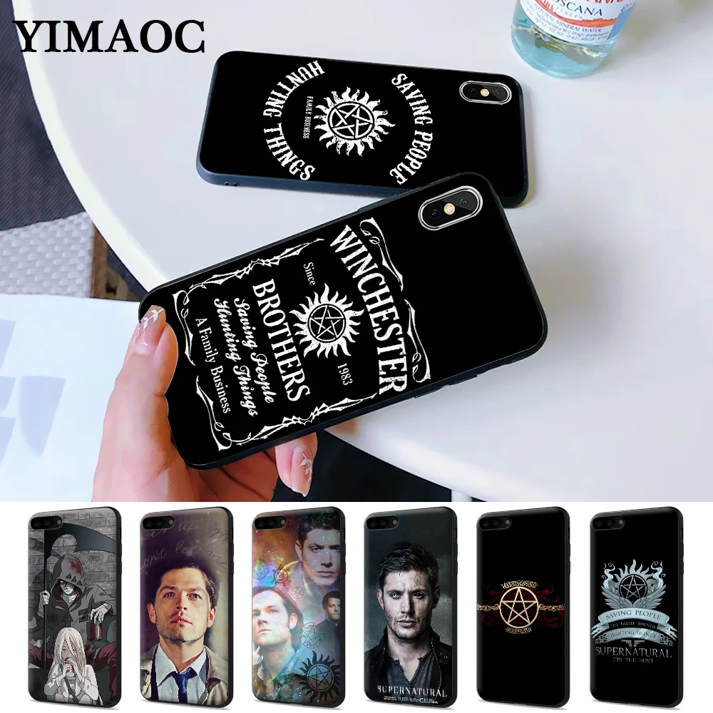 

Supernatural Silicone Case for iPhone 5 5S 6 6S Plus 7 8 X XS Max XR