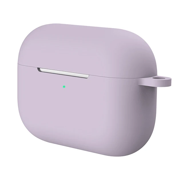 Серый Силиконовый чехол Защитный чехол для Apple Airpods pro TWS blutooth наушники мягкий Air pods pro 3 защитный чехол s крюк для наушников - Цвет: Серый