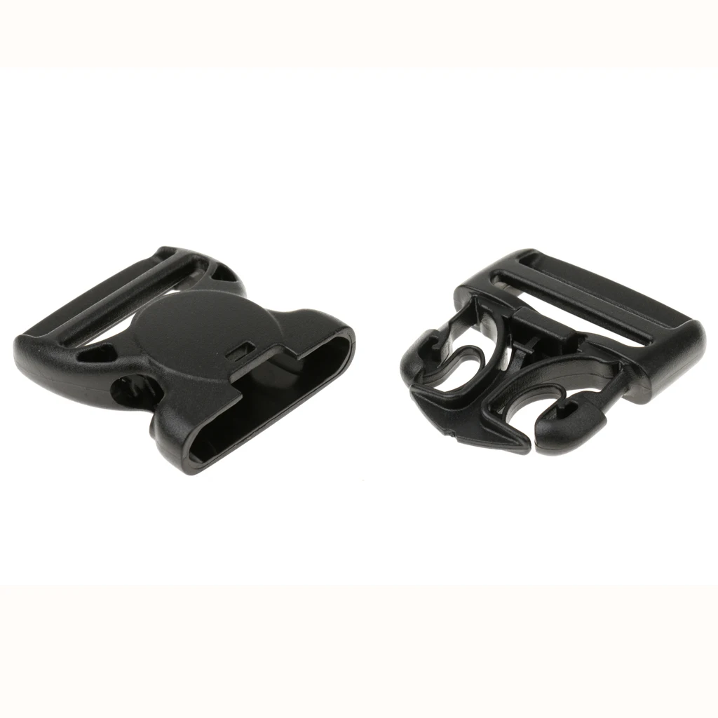 High Quality Plastic Side Release Buckle Clips / Sliders For Webbing 38mm