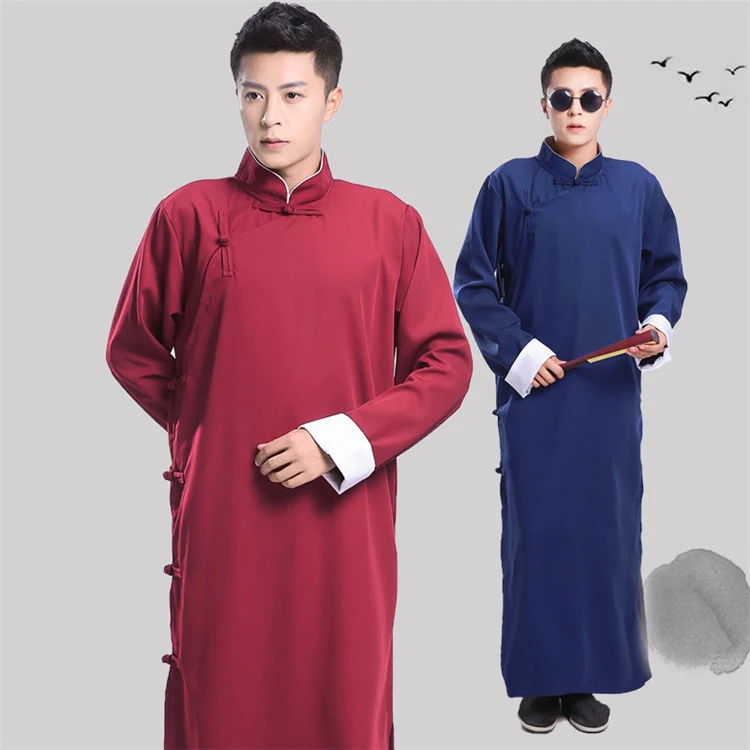 Традиционный китайский халат для мужчин Свадебный модель 3XL 4XL одежда ханьфу с