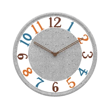 

Nordic Industrial Wall Clock Cement Vintage Creative Large Wall Clock Silent Metal on Time Wandklokken Living Room Decor WB50WC