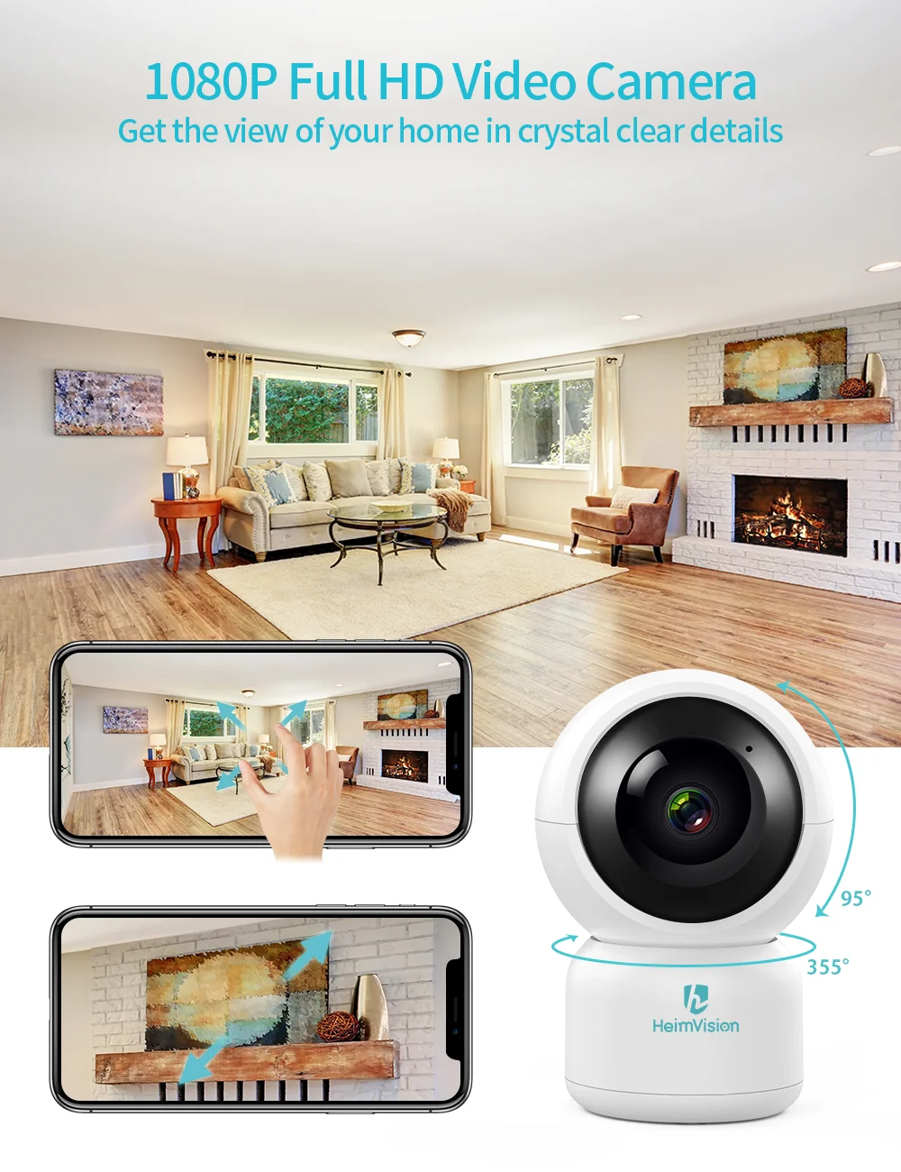 HeimVision HMB03MQ 1080P IP Камера Wi Fi Беспроводной наблюдения топливный фильтр грубой