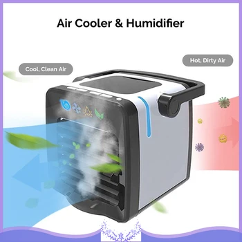 

Mini Desktop Cold Air Humidifier Arctic Air Conditioning Unit Fan Low Noise Home Cooler Cold Water Cooling System
