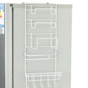 

Suction Cup Kitchen Refrigerator Wall Storage Rack Holder Shelf Supplies