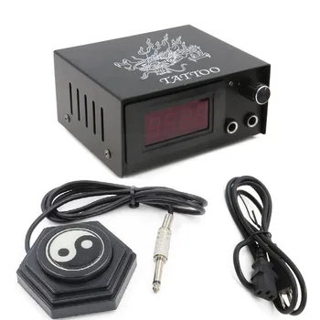 

Tattoo Power Supply Tattoo Kit Set LCD Display Double Ourput Digital tattoo Foot Pedal tattoo Switch Clip Cord tattoo supplies