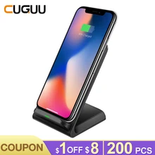 10 Вт Беспроводное зарядное устройство 2 катушки беспроводное быстрое зарядное устройство Быстрая подставка Док-станция для iPhone XS Max XR для samsung Xiaomi huawei USB зарядное устройство