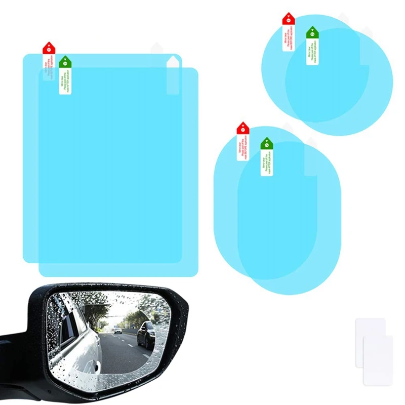 6pcs Car Rearview Mirror Film Car Side Mirror Antiglare Film Nano Film