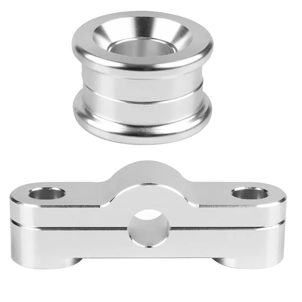 2pcs Silver Aluminum Shifter Bushing Billet Shifter Bushings