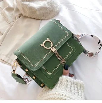 

Small Tassel Designer Women Crossbody Bag Black 2020 Fashion Luxury Purse Women Hand Bag Crossbody Travel Messenger Bag