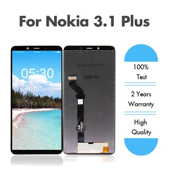 

10pcs/lot For Nokia 3.1 Plus LCD Screen Display Touch Digitizer for Nokia 3.1 Plus LCD Assembly Free Shipping by DHL EMS