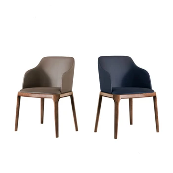 

Solid Wood Table Group Chair Combine Cafe Tea With Milk Shop Hotel Backrest Handrail Skin Chair Half Package Negotiate Chair