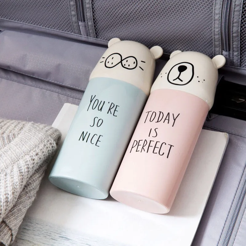Cartoon-Prints-Tooth-Brush-Holder-Toothpaste-Bathroom-Accessories-Portable-Travel-Holder-Cup-Storage-Organizer-Toothbrush-Stands