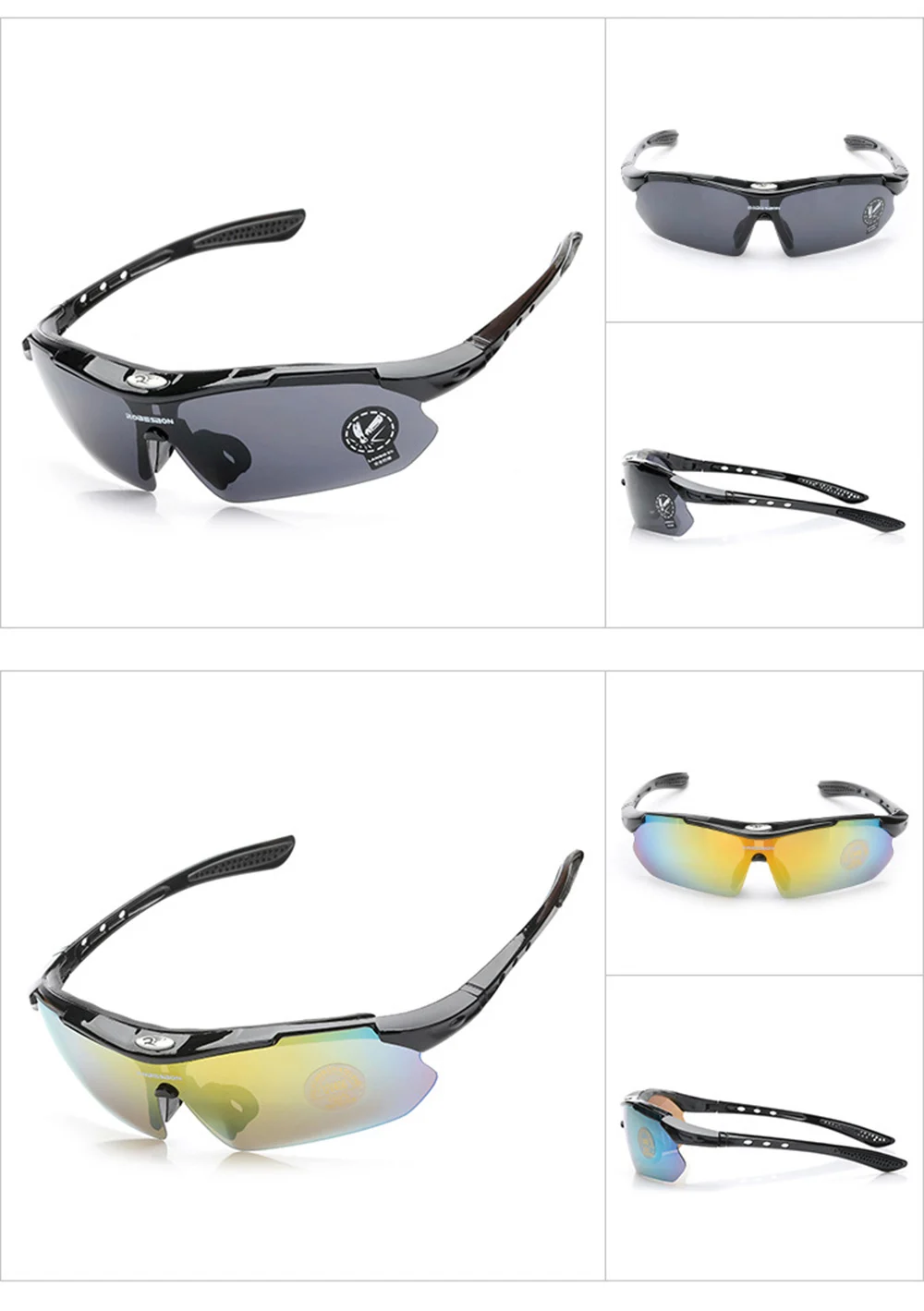 Men Women Bicycle Cycling Glasses New Fashion MTB Road Bike Sunglasses Box Cloth Riding Running Anti-Lost Rope Eyewear BC0322 (6)