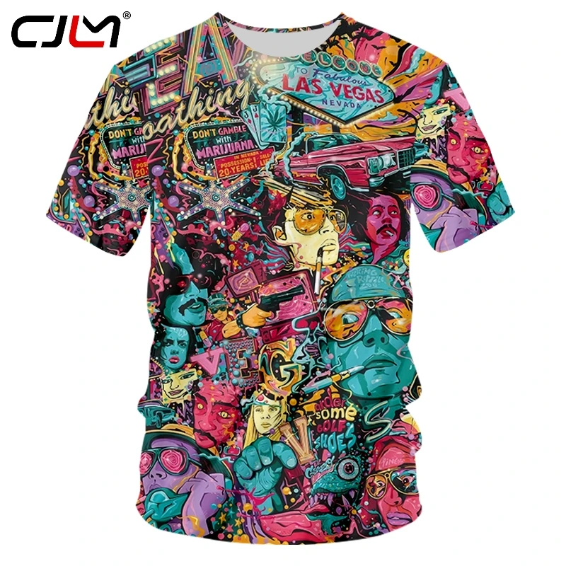 

CJLM Gothic Illustration Gorgeous Summer 3D Full Printing Fashion T Shirt Print Hip Hop Style Tshirt Streetwear Casual Dropship