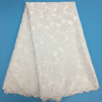 

African lace fabric 2020 High quality Nigerian French Cotton cloth lace fabric wedding dress