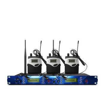 

Professional wireless in-ear monitoring system, professional stage performance monitoring system with 3 bodypack transmitters