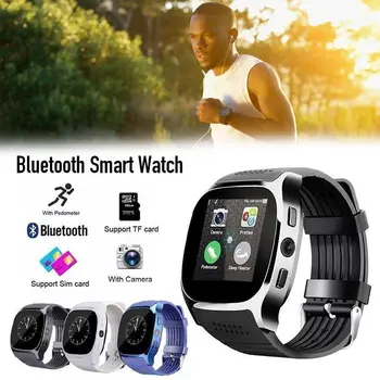 

Bluetooth Smart Watche With Camera Pedometer SIM Sports Fitness Waterproof Wrist Watch For iPhone For Samsung Phone