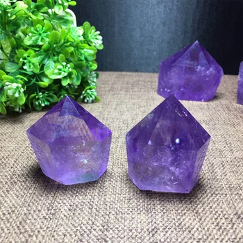 

1PC Natural Amethyst Wand Quartz Crystal Repair Crystal Stone Accessories Home Decor Crystal Ore DIY Crafts Gift Dropship