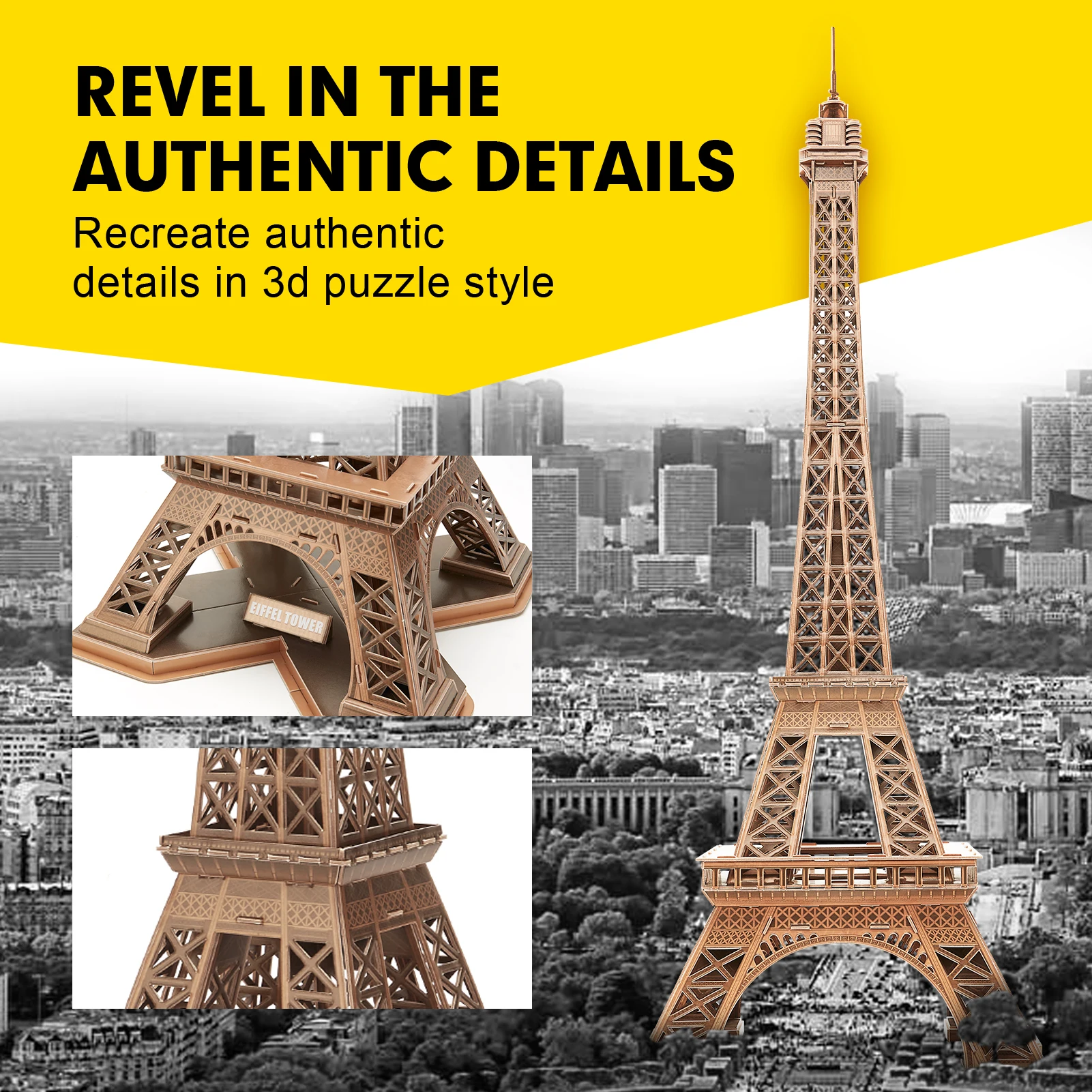 Eiffel Tower, 3D Puzzle Buildings, 3D Puzzles, Products