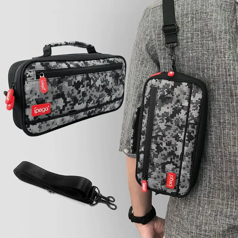 

Portable Multi-functional Shoulder Bag Camouflage Carrying Case Storage Handbag for NS Switch Lite Console Accessories