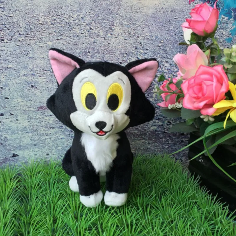 

Новая игра мультяшная кошка Фигаро плюшевая мягкая игрушка животное черная кошка кукла 18 см