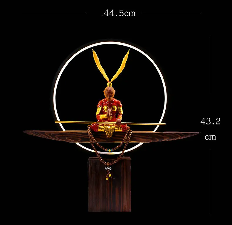 XIUAN, Король обезьян, Wukong, светодиодный ночник, настольные лампы для комнаты, декоративный Ночной светильник, для детей, для малышей, детей, керамическая фигурка, Сон Гоку, лампа