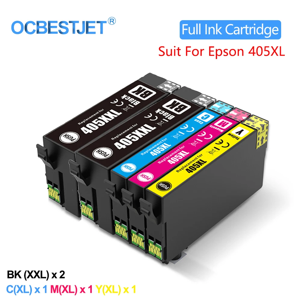 Cartucho de Tinta Compatível para Epson Wf3820 Wf-3825 Wf4820 Wf-4825 Wf-4830 Wf7840 Wf-7830 Wf-7835 Use para a Europa 405xl 405xxl