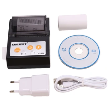 

Goojprt Pt200 Portable Wireless Printer 58Mm Bluetooth Thermal Printer For Android Ios Mini Bluetooth Thermal Printer Eu Plug