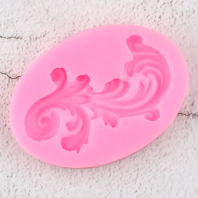 Barokk Tekercses Enyhítés Határ Menti Szilikon Penészek Diy Cupcake Topper Fondant Sütemény Díszítő Szerszámok Cukorkás Agyag Csokoládé Gumpaste Penész - Image 3