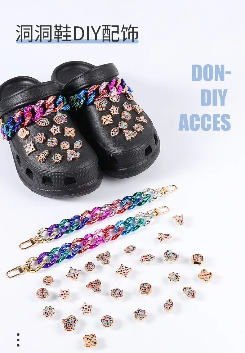 Crocs Bling Charm Pendants Croc Shoe Jewelry Bedazzle Designer 1pcs BONUS