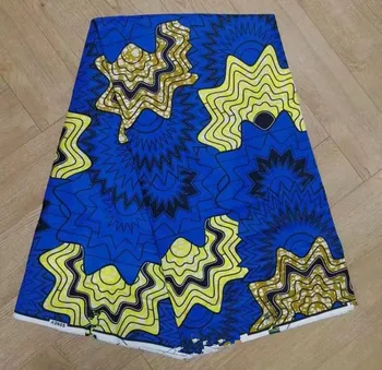 

African Wax Fabric Nigerian Real Wax Fabric for Women Ankara 100% Cotton Prints Wax Fabrics 6yards