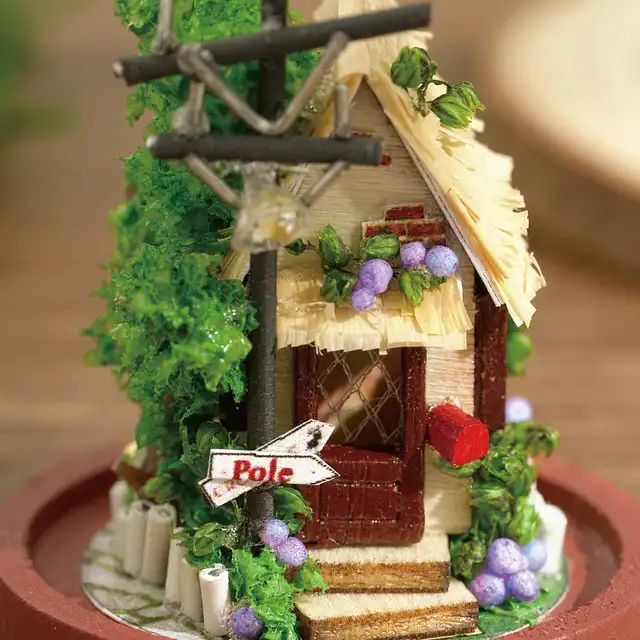 DIY House Wooden Doll Houses Miniature Dollhouse Furniture Kit with LED Toys for Children Christmas Gift Mini House 6