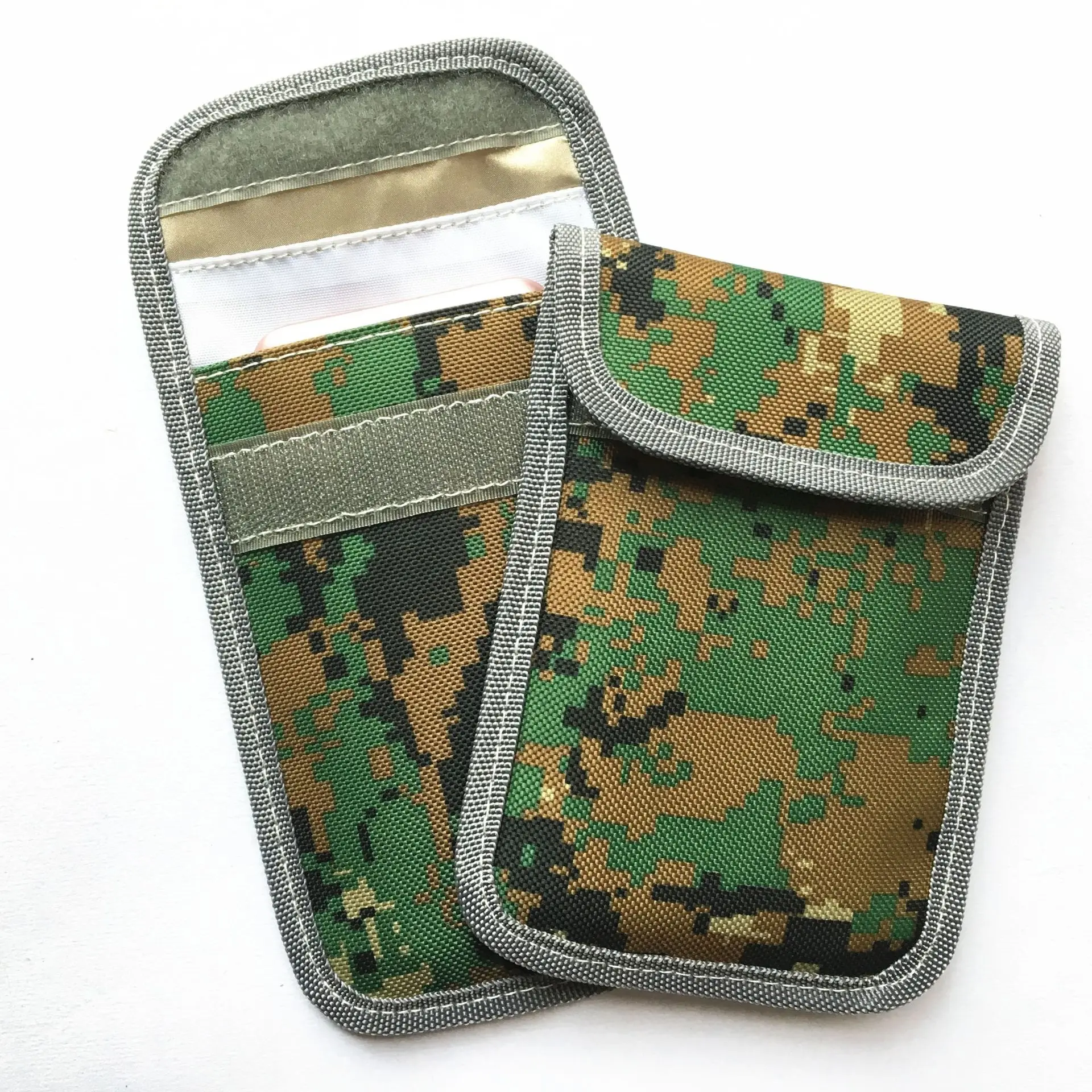 

New Camouflage Military Mobile Phone Radiation-proof Signal Shielding Bag Rfid Scanning-proof And Degaussing-proof Card Pack Key