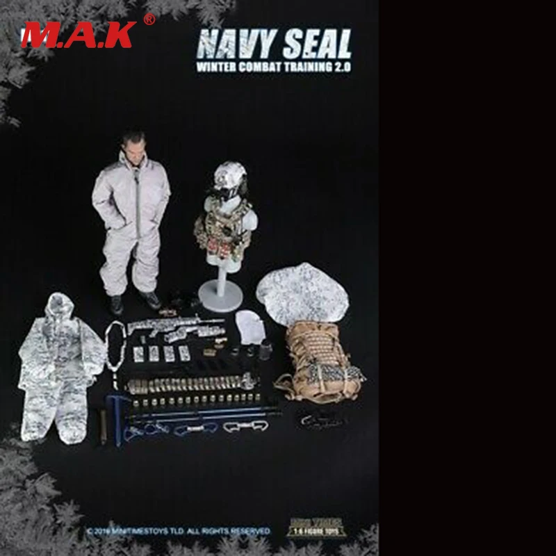 Масштаб 1/6 мини игрушки M018 морская котик зимняя Боевая тренировка полный набор 2 0