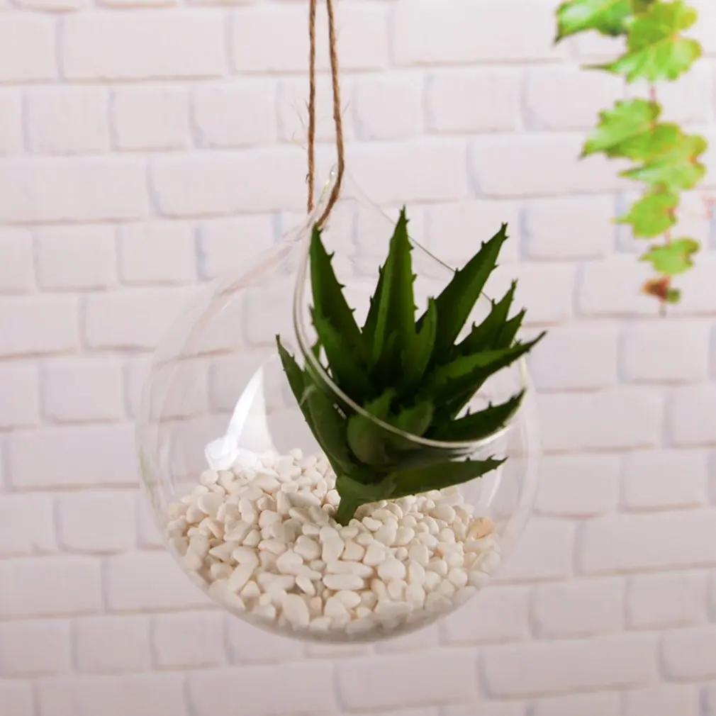 Настенная подвесная ваза для гидропоники, растения, маленькая золотая рыбка, ваза для гидропоники, стильная стеклянная ваза для цветов