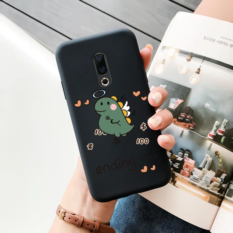 meizu back cover For Meizu 16 16t 16s 16x 16xs Plus Case Cartoon Painted Flower Pattern Shell Silicone Protection Phone Cover meizu phone case with stones Cases For Meizu