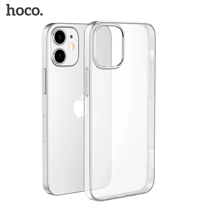 HOCO-funda transparente de TPU suave para iPhone 13, 12, 13 Pro Max,  cubierta protectora transparente, protección ultrafina para iPhone 13, 12  mini - AliExpress