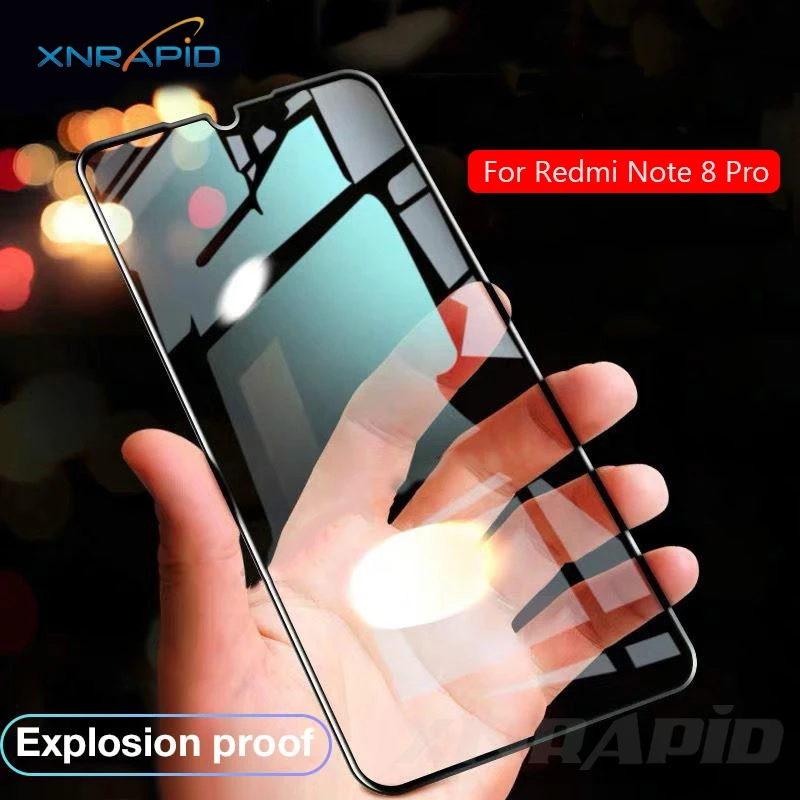 

XNRAPID For Xiaomi Redmi Note 8 Pro Tempered Glass Full Glue 9H Shock-Proof Screen Protector For Redmi Note8 Pro Glass