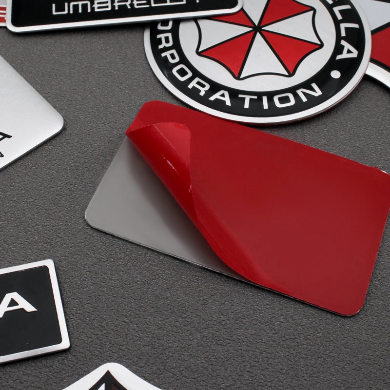 Car Styling 3D Lega di alluminio Ombrella Corporation Adesivi per auto Decalcomanie Decorazioni per emblemi Distintivo Accessori auto - immagine 6